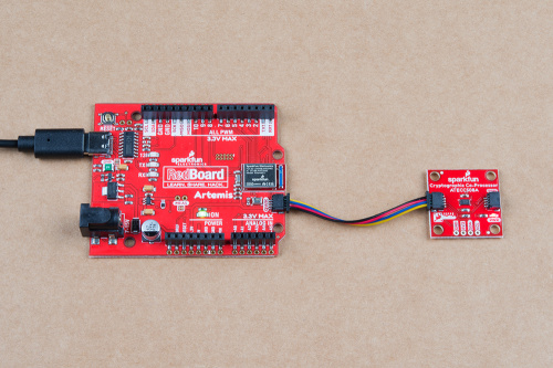 Hardware Connection with Qwiic Cable