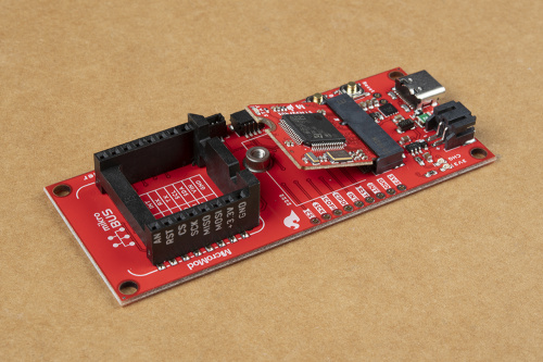 MicroMod processor board inserted into the carrier board