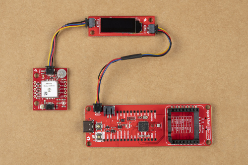 Qwiic devices connected to RP2040 mikroBUS™ development board