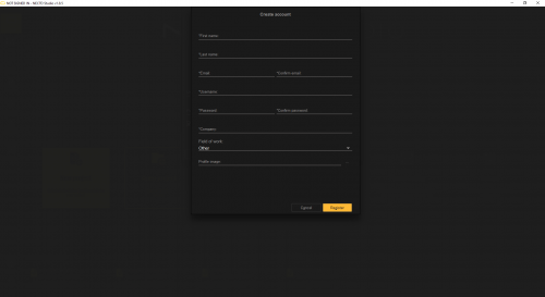 registration form