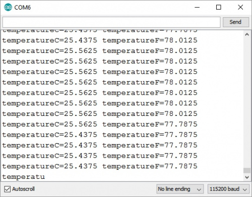 Temperature output from MAX30101 sensor