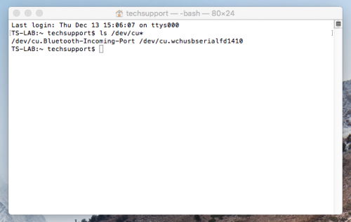 Mac OSX CLI Command Entry