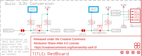 Qwiic Logic Level Voltage