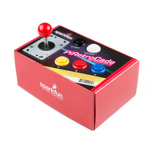 Arcade Joystick DIY Kit Red Stick LED Illuminated Buttons Mame Raspberry Pi 2 3 