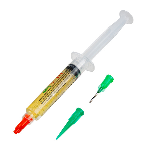 Chip Quik No-Clean Tack Flux in 5cc Syringe (with Tips)