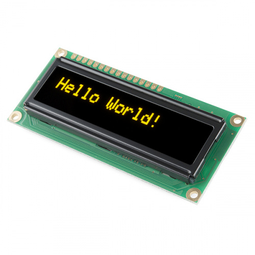 Basic 16x2 Character OLED -  Yellow on Black