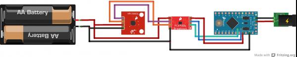 Fritzing Diagram of hookups