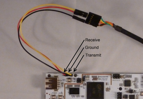 FTDI cable connection