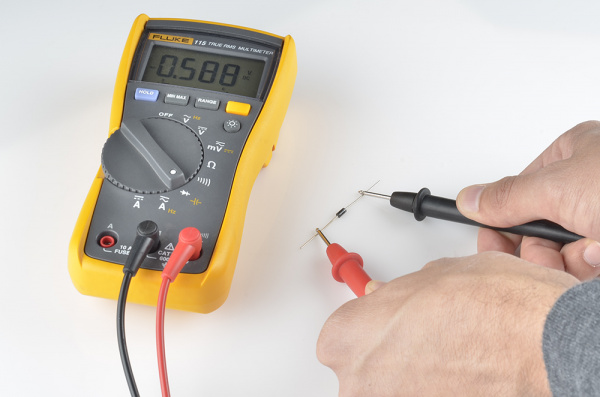 Measuring forward voltage drop