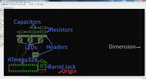 Blank board created