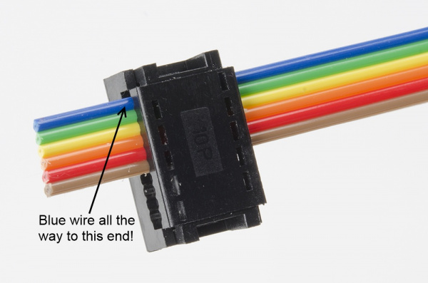 Preparing the connector for crimping