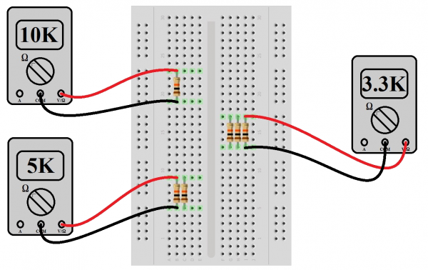 Experiment: Measure parallel resistors with a multimeter