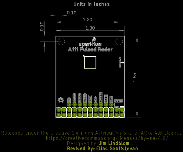 v1.1 Board Dimensions