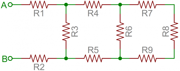 An example of a resistor network