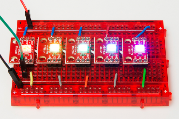 Breakouts breadboarded