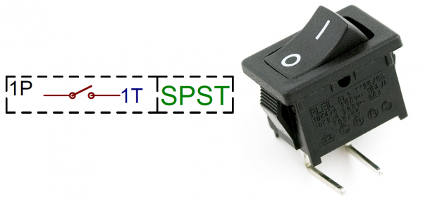 SPST circuito de ejemplo y el ejemplo de la vida real