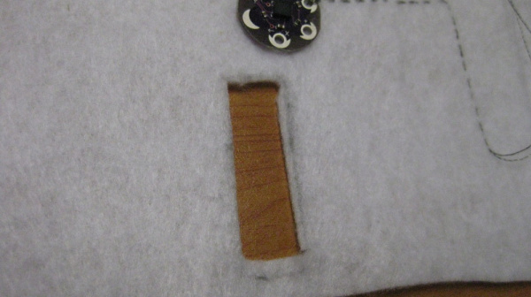 Cutting slot for display