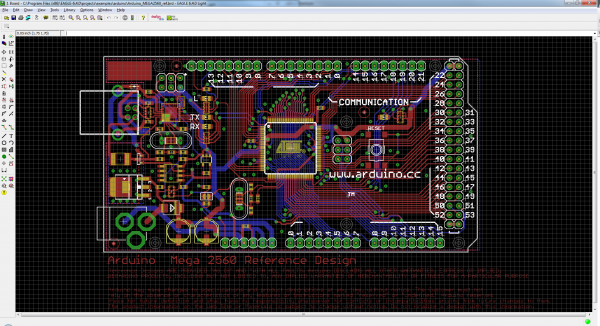 Board view after running script