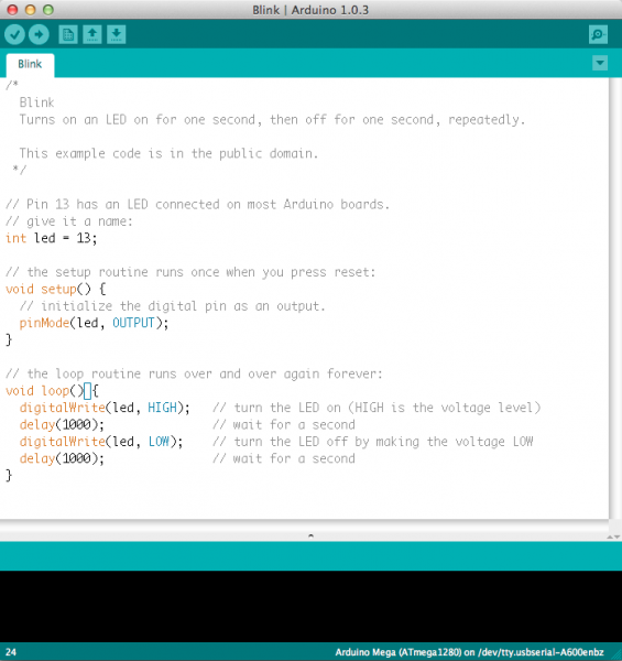 Arduino Software | Blink Code