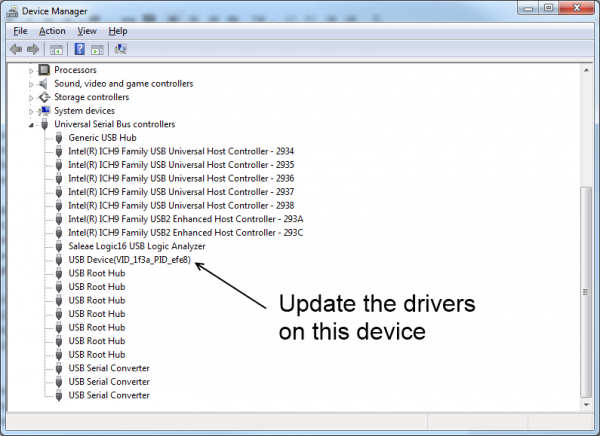 Device manager for Windows 7