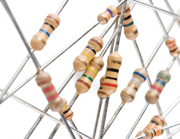 Resistors showing their stripes