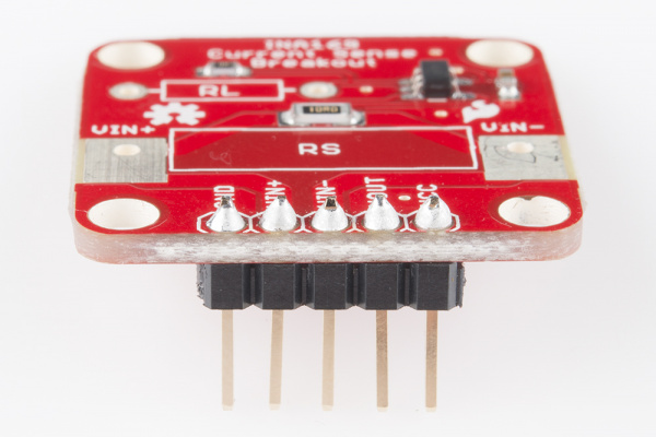 Headers on the INA169 board