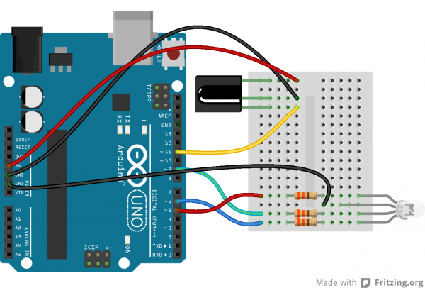 Circuit fritzing diagram