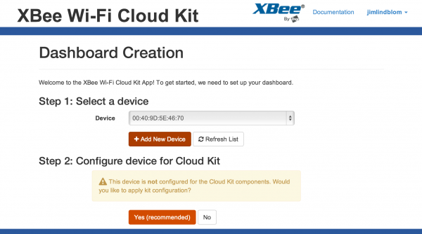 Setting up the XBee Cloud