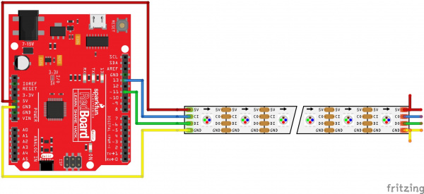 Arduino APA102 Hookup