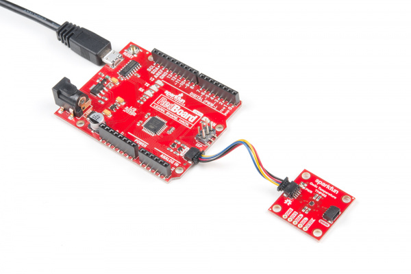 Hooking up TMP102 via qwiic connectors to redboard qwiic