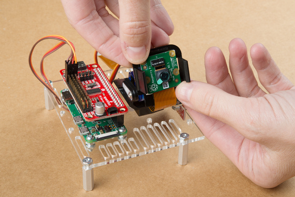 mounting camera to RVR pan tilt mechanism