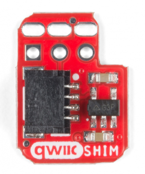 Top view of the qwiic shim.