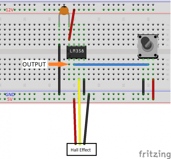 comparactor circuit fritzing diagram