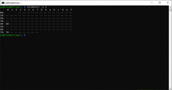 Ping the I2C bus