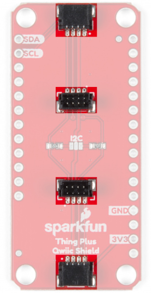 Image highlighting Qwiic Connectors