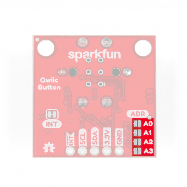 Image highlighting I2C address jumpers