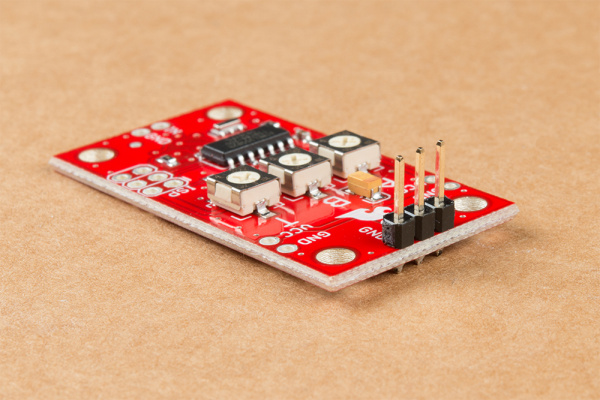 Servo Trigger with 3-pin header soldered to Servo control pins