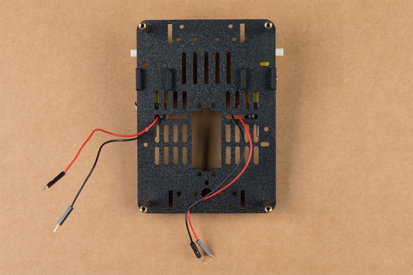 Base plate with motors & standoffs attached