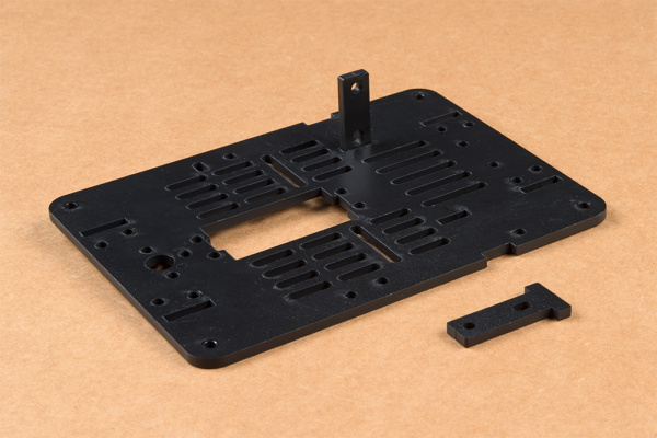 Motor Mount attached to base plate