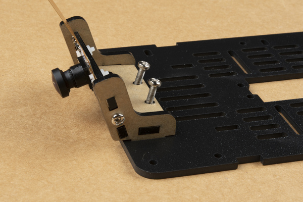 Screws inserted into camera mount assembly