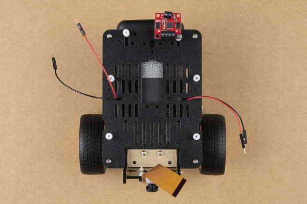 Qwiic Motor Driver attached to standoff