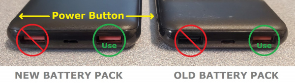 battery pack USB ports