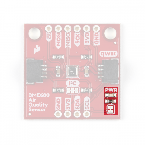 BME680 Power LED Circuit highlighted