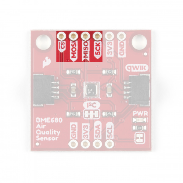 BME680 SPI Pins Highlighted