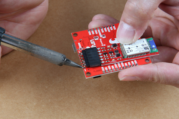 Soldering Headers to u.FL Breakout v1.2 Correction Port