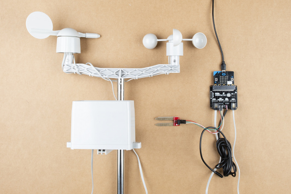 Weather Station Setup on a Table