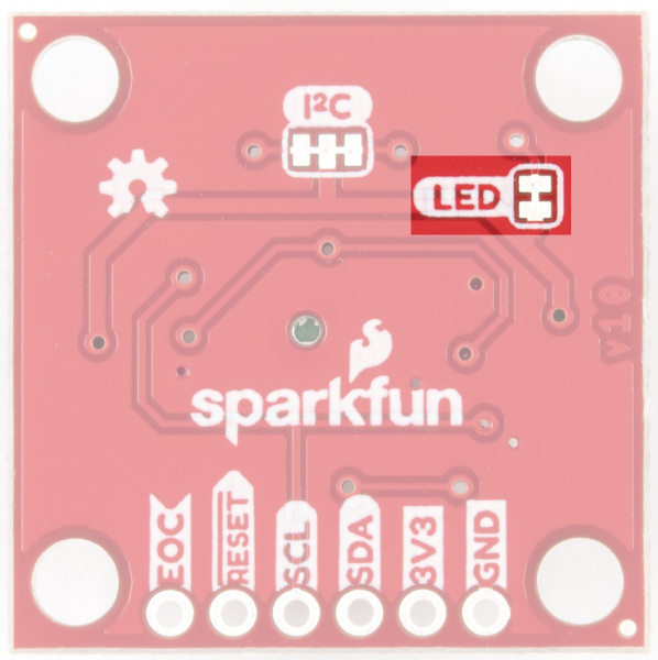 Highlighted LED Jumpers on Back of Board