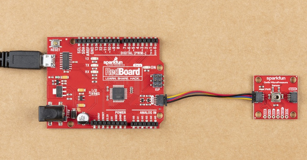 Hookup Qwiic MicroPressure Sensor to RedBoard Qwiic Port