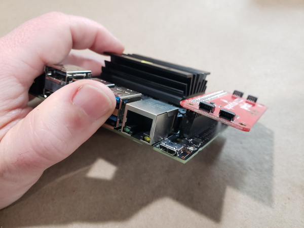 Qwiic pHAT connected to the Jetson Nano