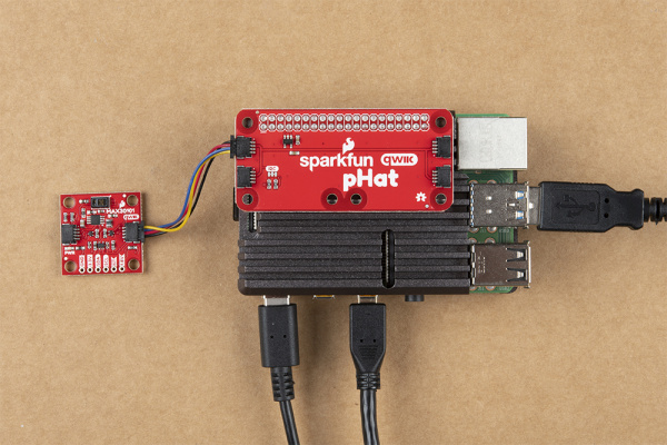 Hardware assembly with Raspberry Pi 4 with Qwiic pHAT